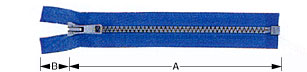 Open-end zipper